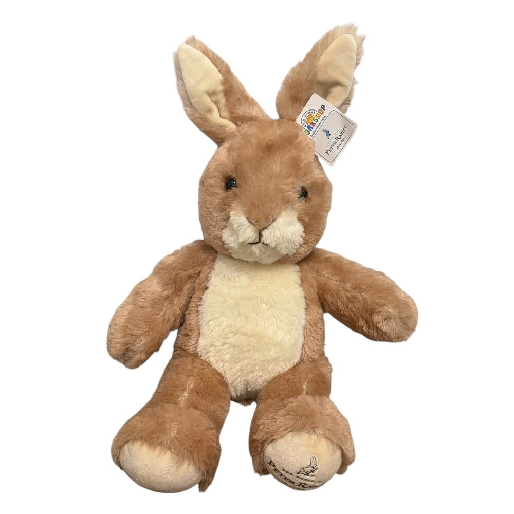 Peter Rabbit x Build A Bear Classic Peter Plush NWT 20in Brown Toy Kidcore Cute
